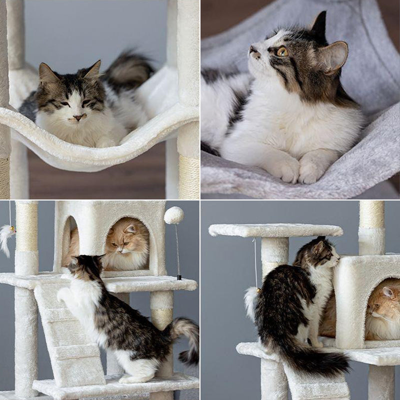 【キャットタワー】多機能付き Cozy Modern