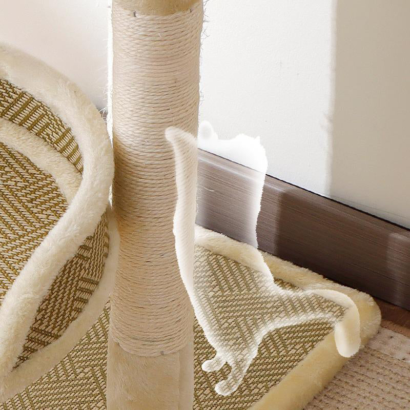 【キャットタワー】ラタンマット Cozy Nordic