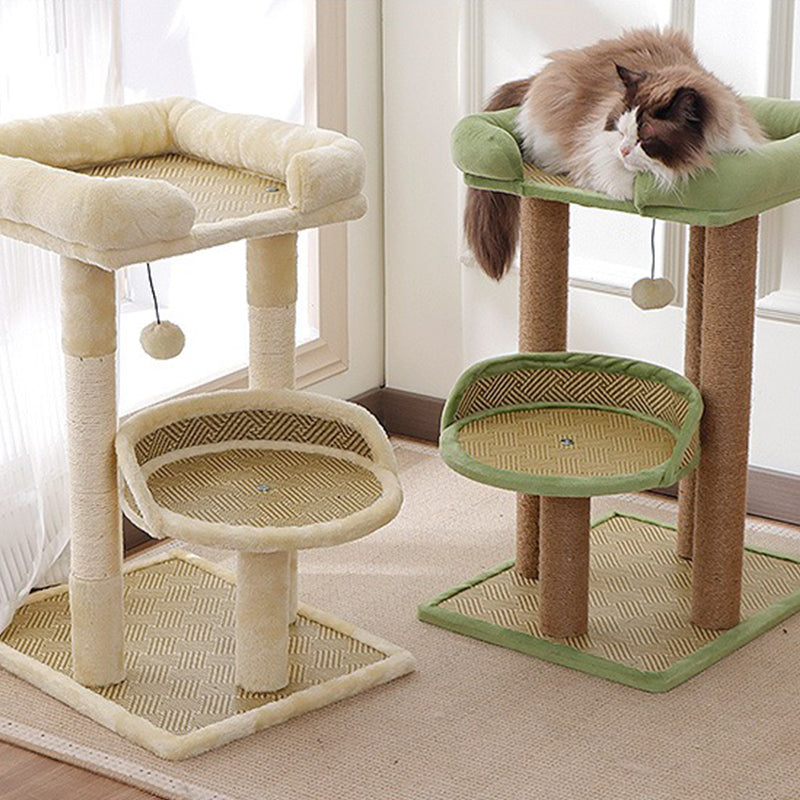 【キャットタワー】ラタンマット Cozy Nordic