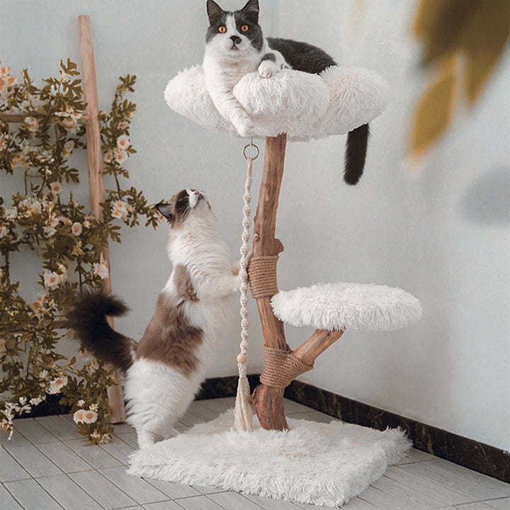 【キャットタワー】無垢材 Calm Retreat
