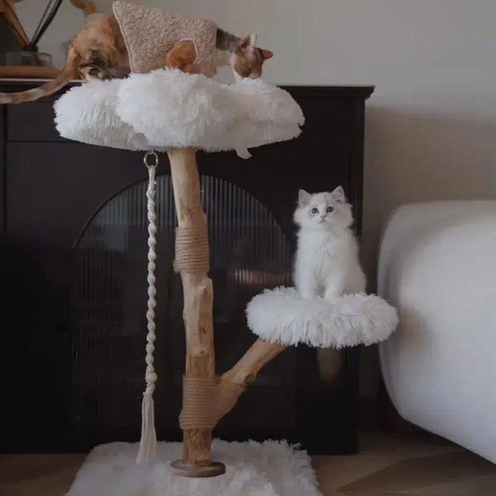 【キャットタワー】無垢材 Calm Retreat