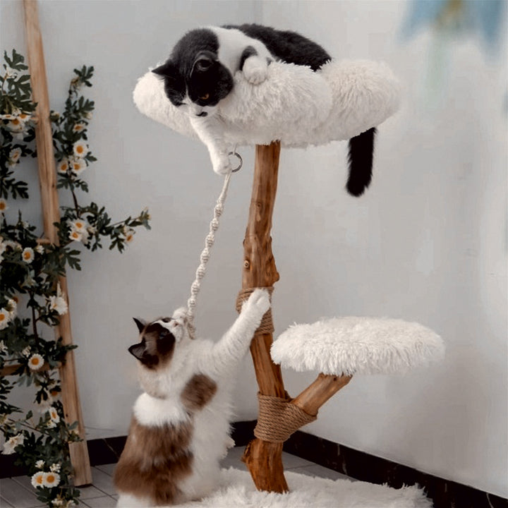 【キャットタワー】無垢材 Calm Retreat