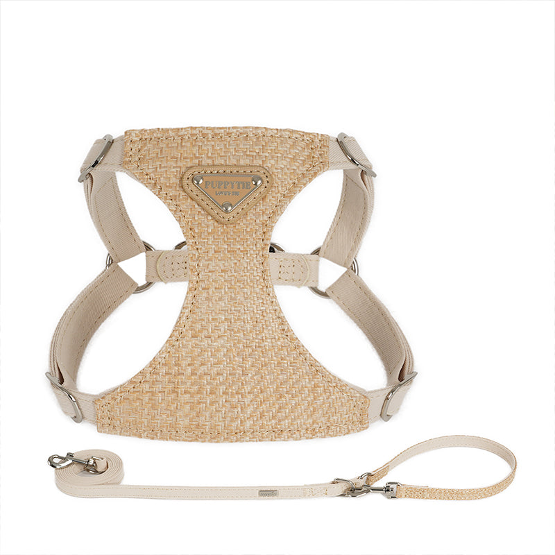 【犬ハーネスセット・ 猫ハーネスセット】 い草編み Linen Breeze