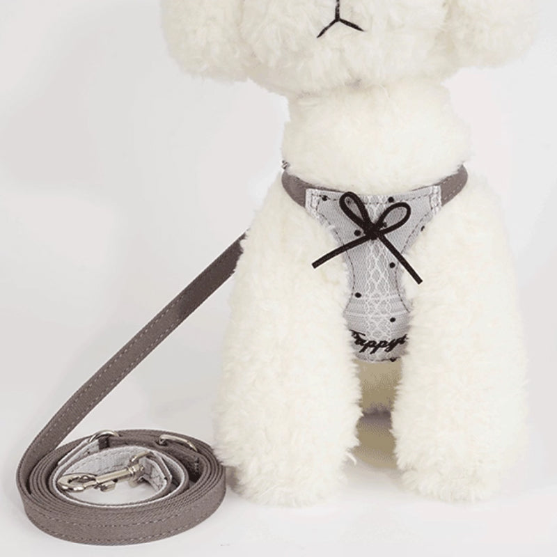 【犬ハーネスセット・ 猫ハーネスセット】レース Elegant Bloom