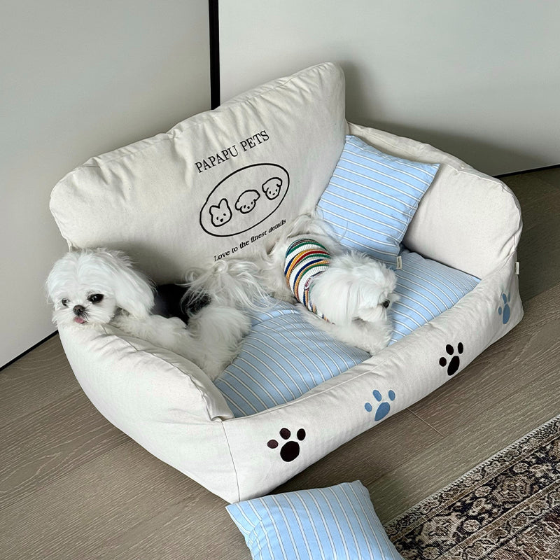 【犬ベッド・ 猫ベッド】コットンリネン Dreamy Nest