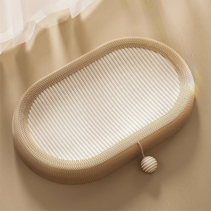 【爪どきベッド】オーバル Sisal Mat