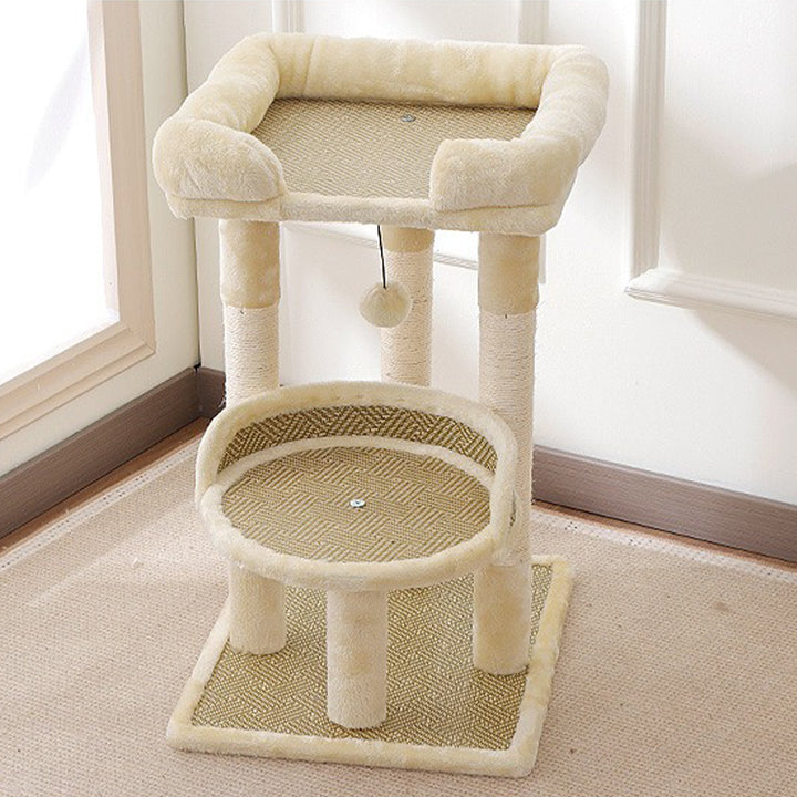 【キャットタワー】ラタンマット Cozy Nordic