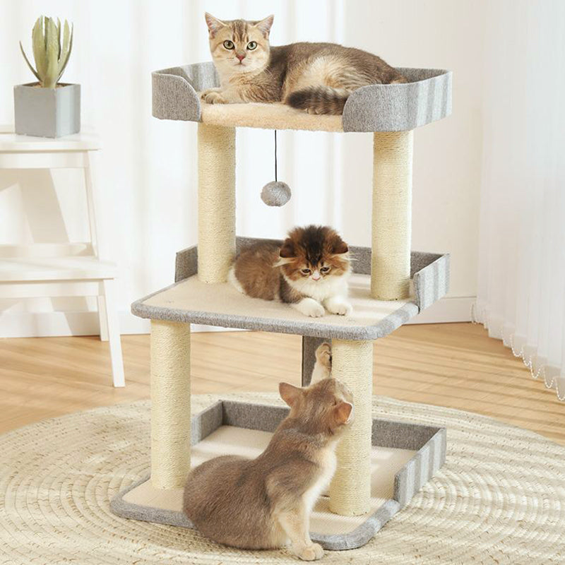 【キャットタワー】２段式タワー Elegant Nes