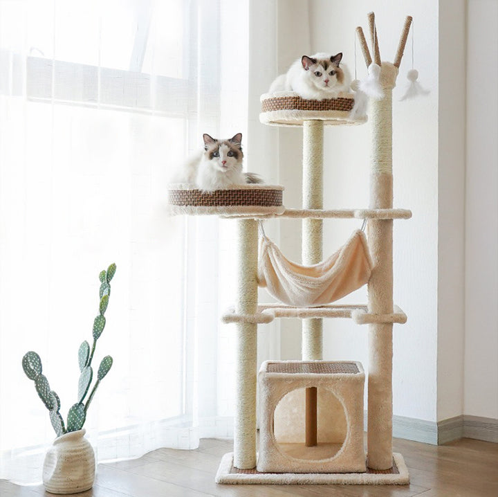 【キャットタワー】ラタンマット Cat  Utopia