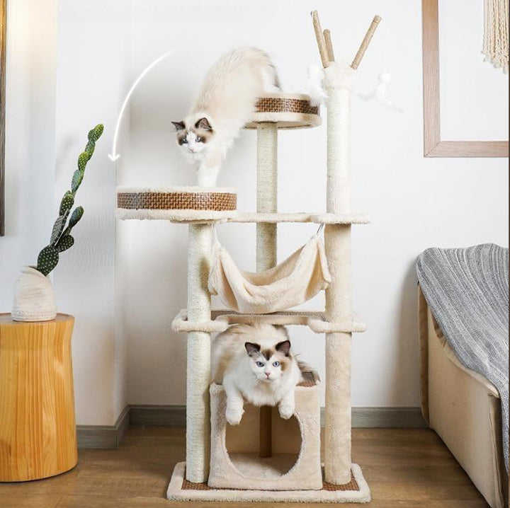 【キャットタワー】ラタンマット Cat  Utopia