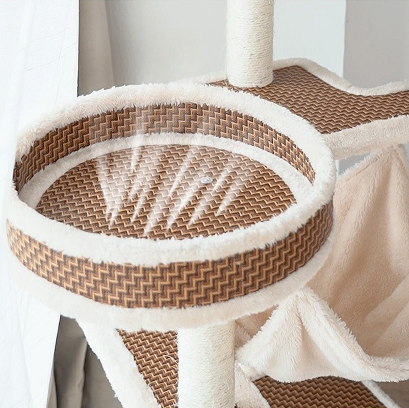 【キャットタワー】ラタンマット Cat  Utopia