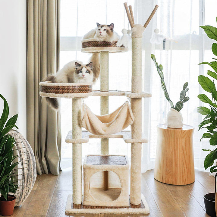 【キャットタワー】ラタンマット Cat  Utopia