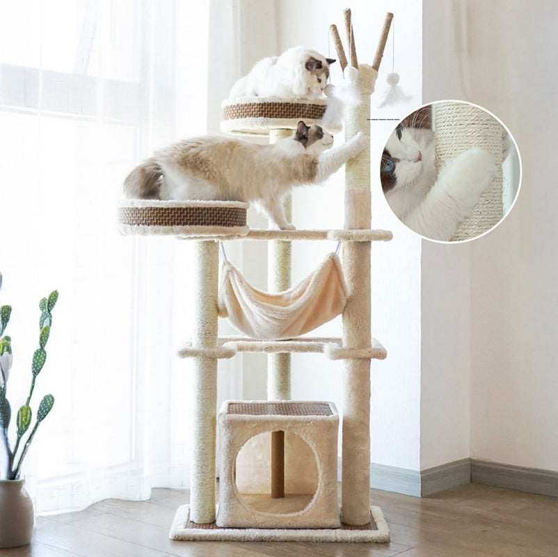 【キャットタワー】ラタンマット Cat  Utopia