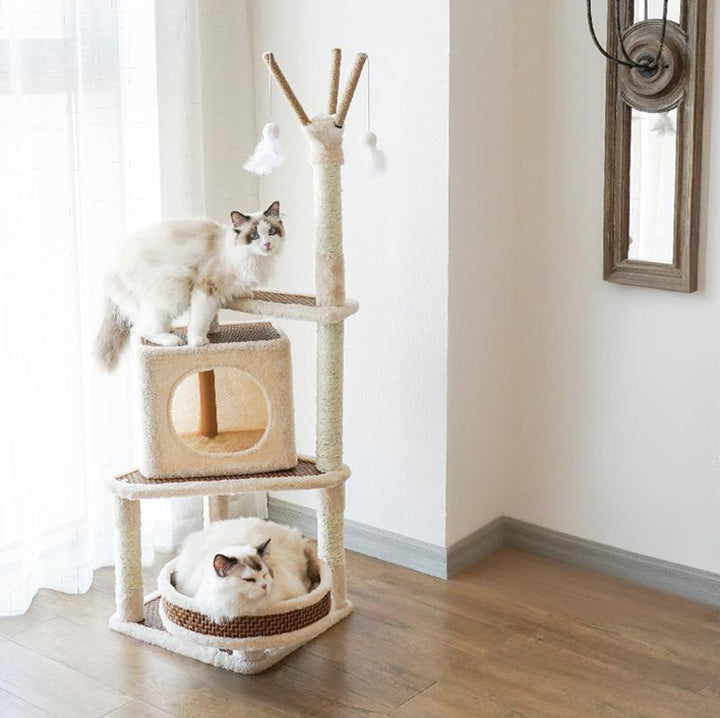 【キャットタワー】ラタンマット Cat  Utopia