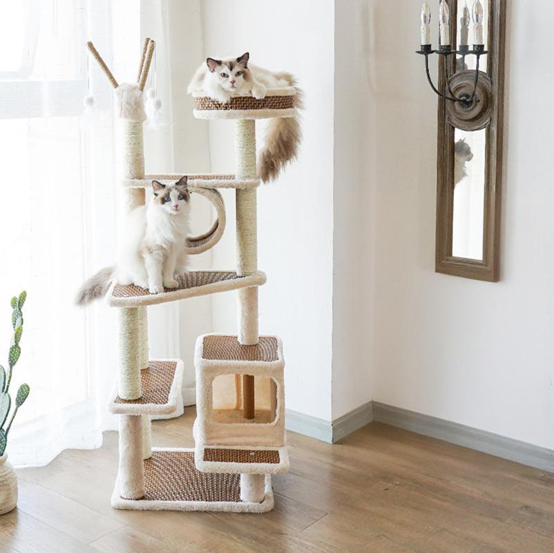 【キャットタワー】ラタンマット Cat  Utopia