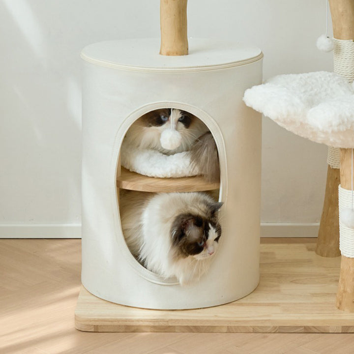 【キャットタワー】 ベルベット Floral Cloud