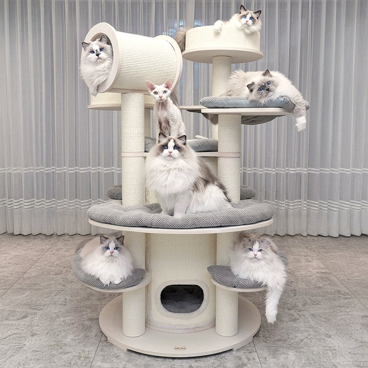 【キャットタワー】開放感  Soothing Elegance