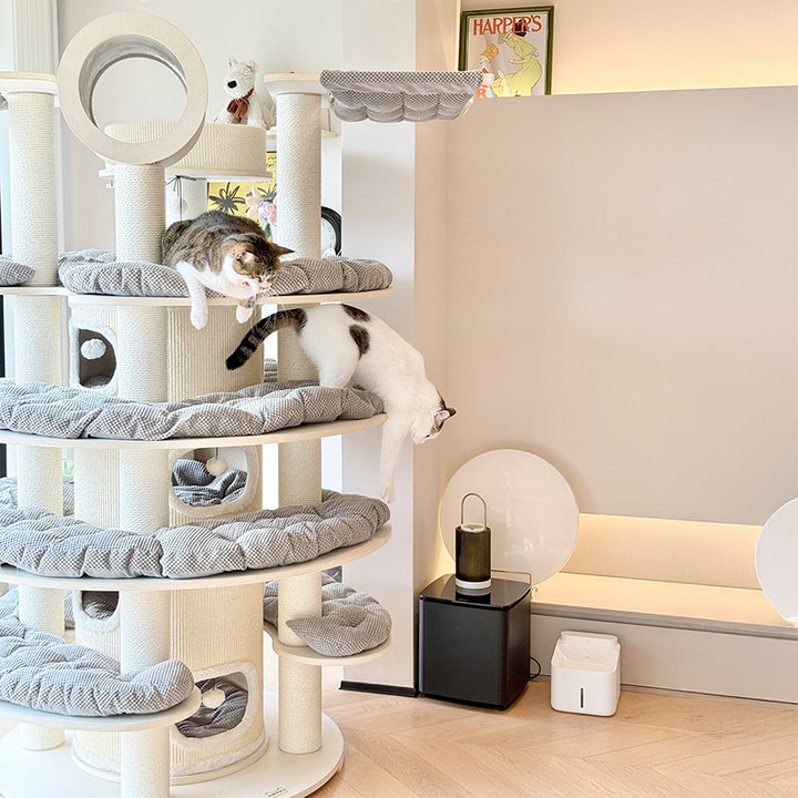 【キャットタワー】開放感  Soothing Elegance