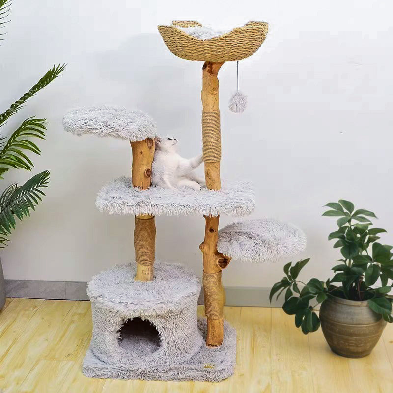 【キャットタワー】無垢材 Natural View