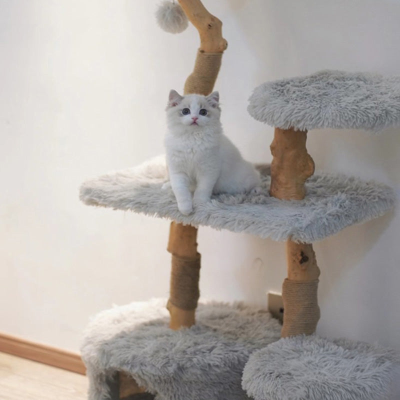 【キャットタワー】無垢材 Natural View