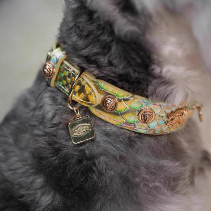 【首輪】本革 Vintage Chic