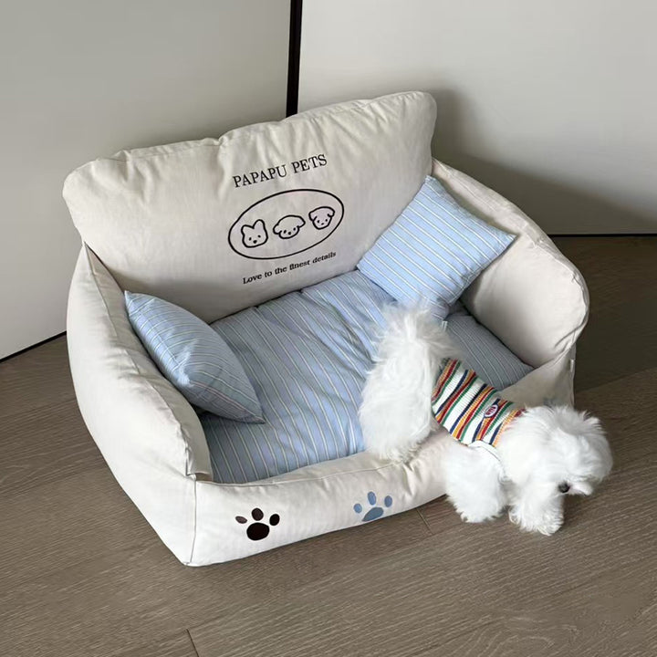 【犬ベッド・ 猫ベッド】コットンリネン Dreamy Nest