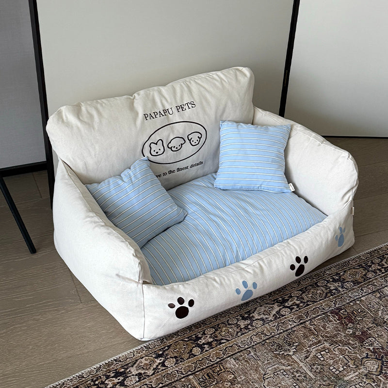 【犬ベッド・ 猫ベッド】コットンリネン Dreamy Nest