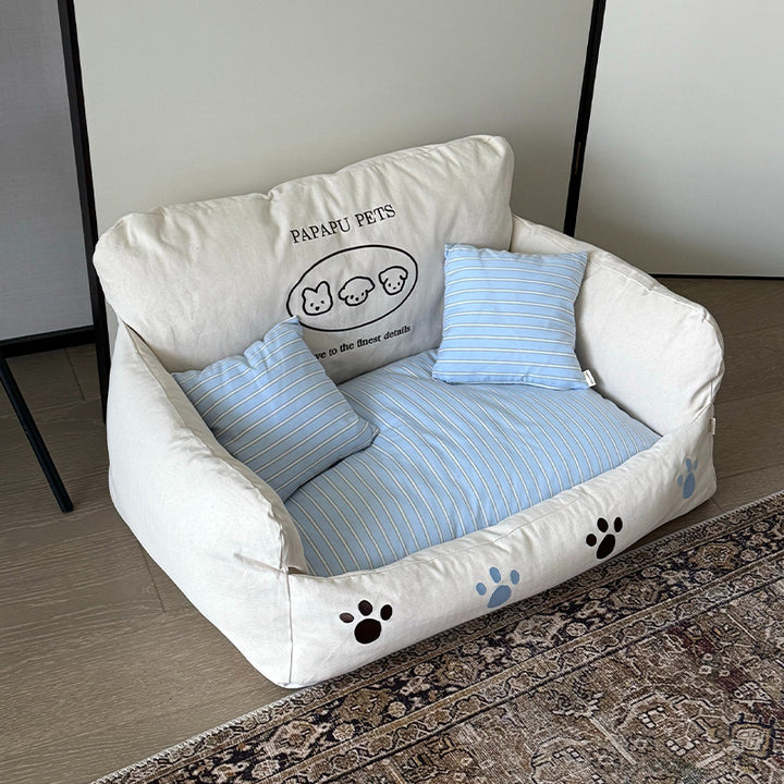 【犬ベッド・ 猫ベッド】コットンリネン Dreamy Nest