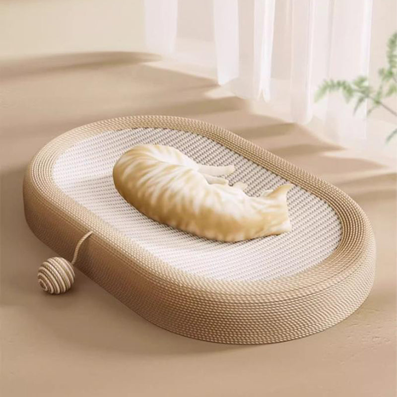 【爪どきベッド】オーバル Sisal Mat