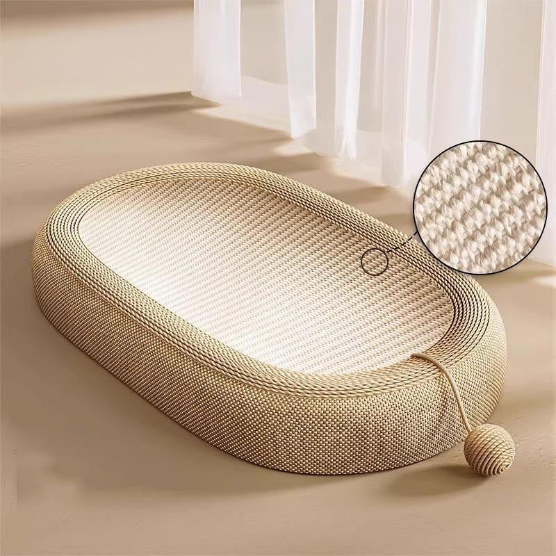 【爪どきベッド】オーバル Sisal Mat