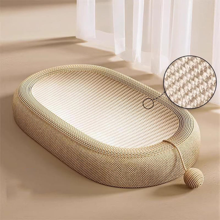 【爪どきベッド】オーバル Sisal Mat